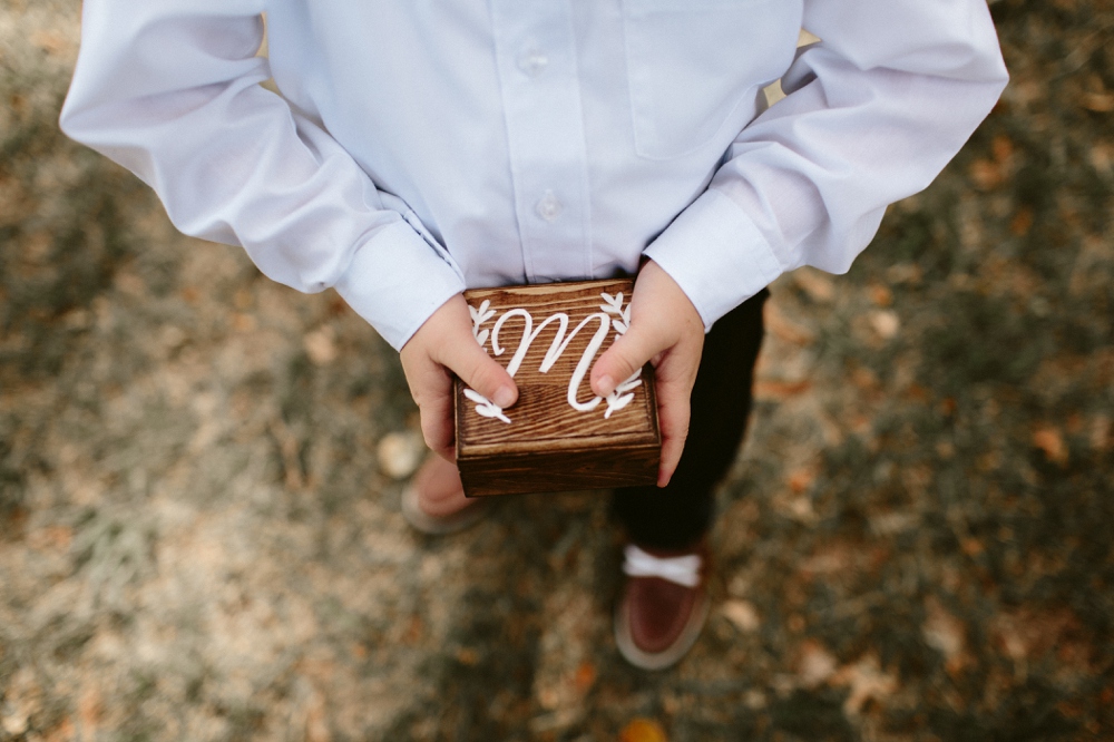 rustic ring box