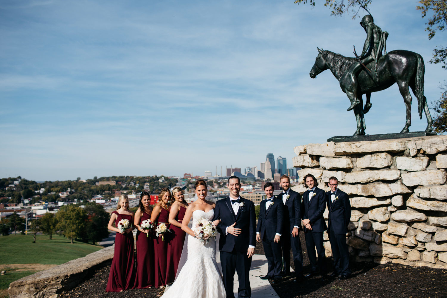 Kansas City Scout wedding picture