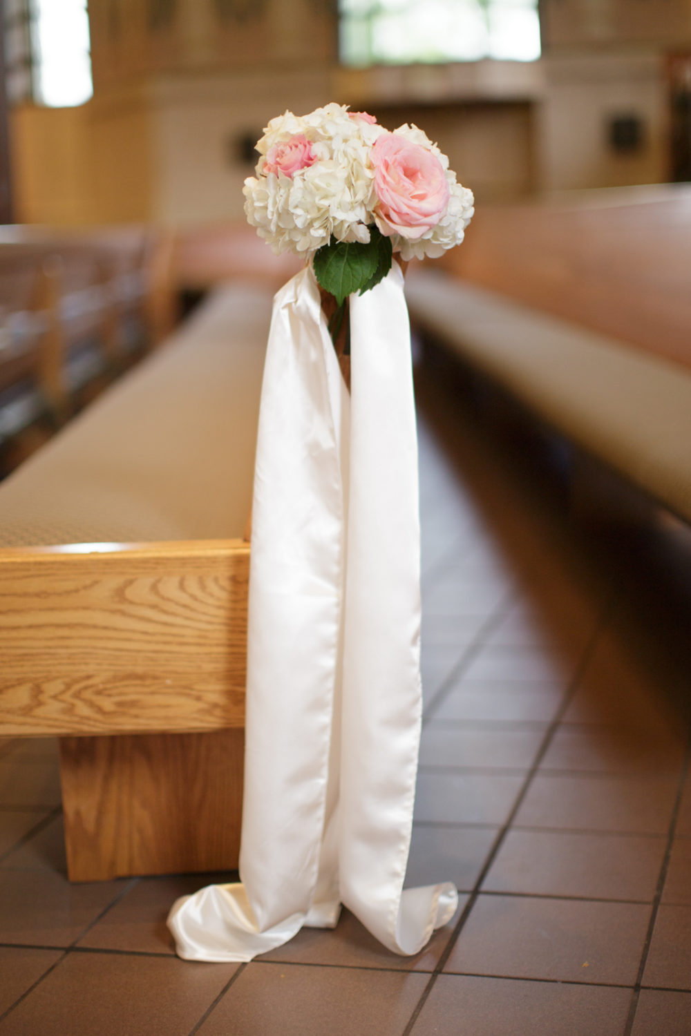 Floral aisle decor