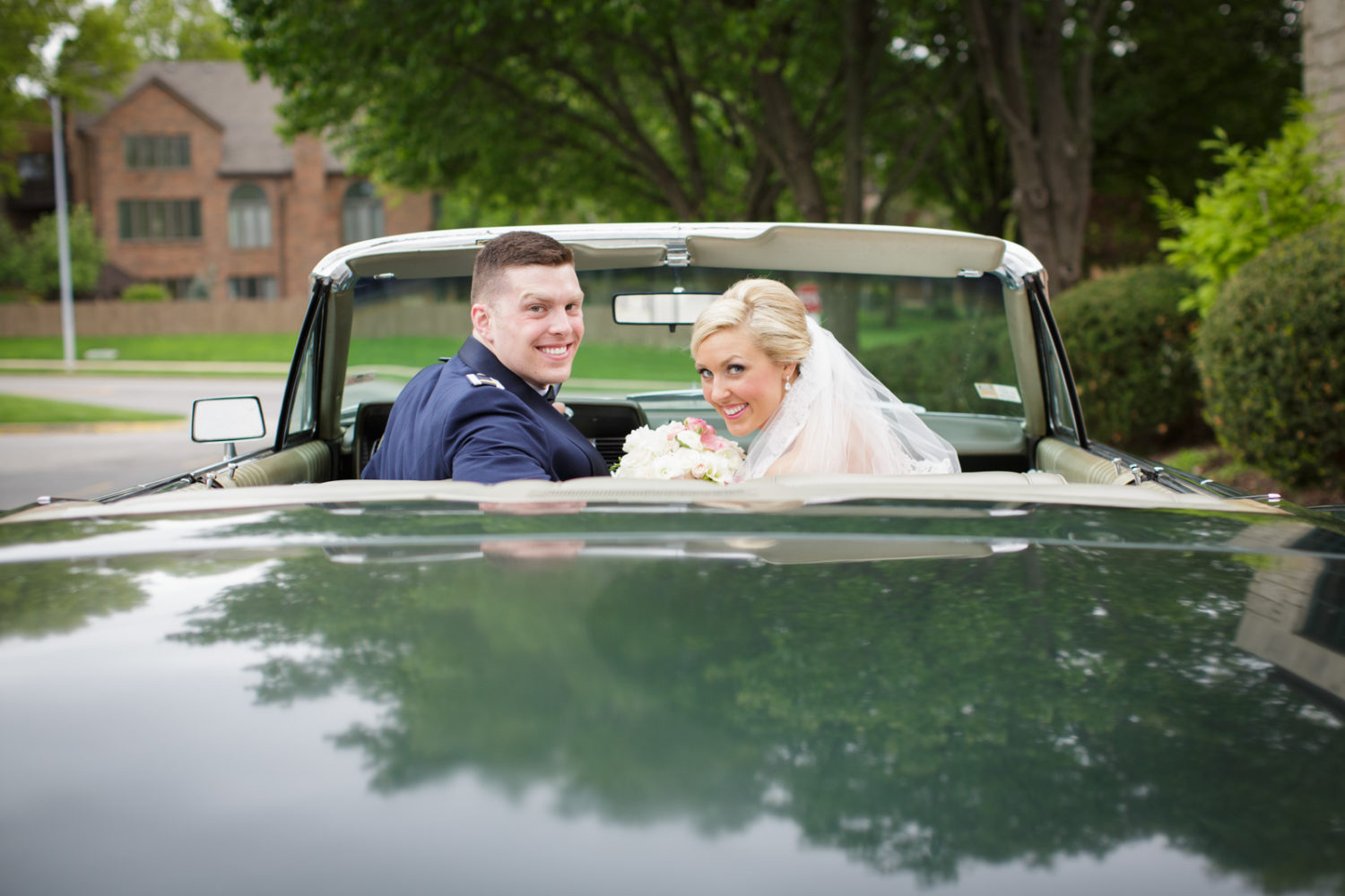 Classic Car wedding photography