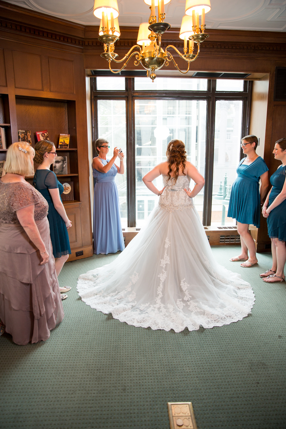 Melissa + Jake Downtown Library Kansas City wedding