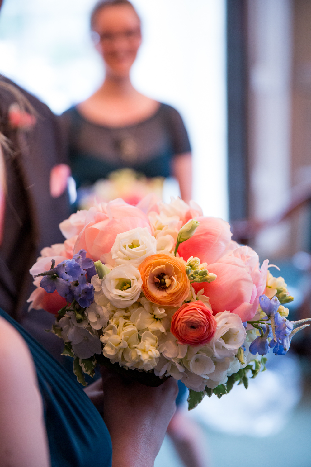 bright wedding floral bouquet