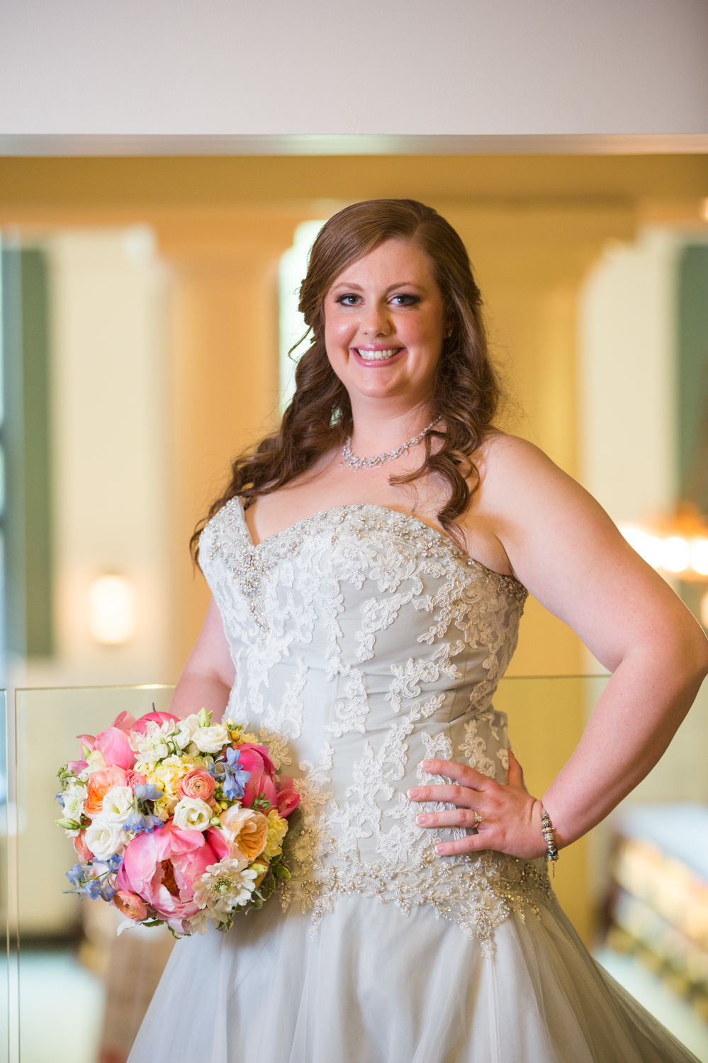 lace ivory bridal gown