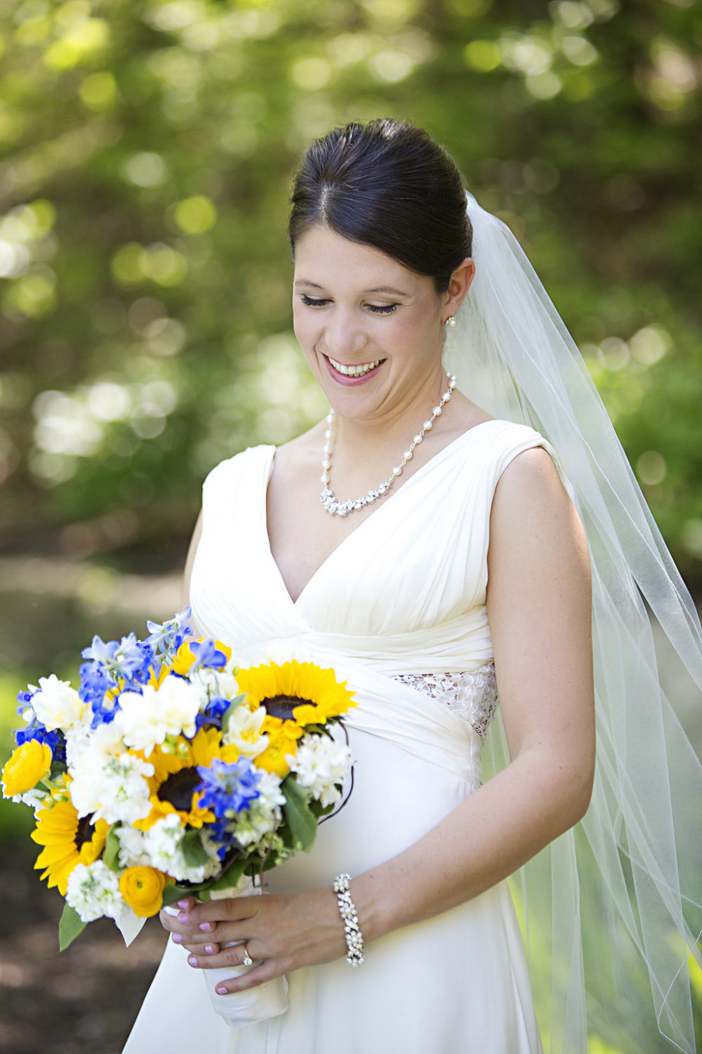 Sunflower wedding bouquet Sidelines Floral