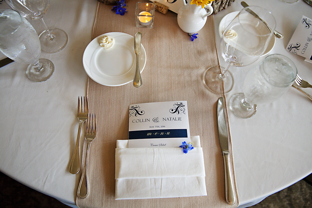 formal wedding dinner menus